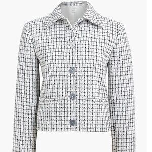 NWT J.Crew Factory Tweed Collared Lady Jacket